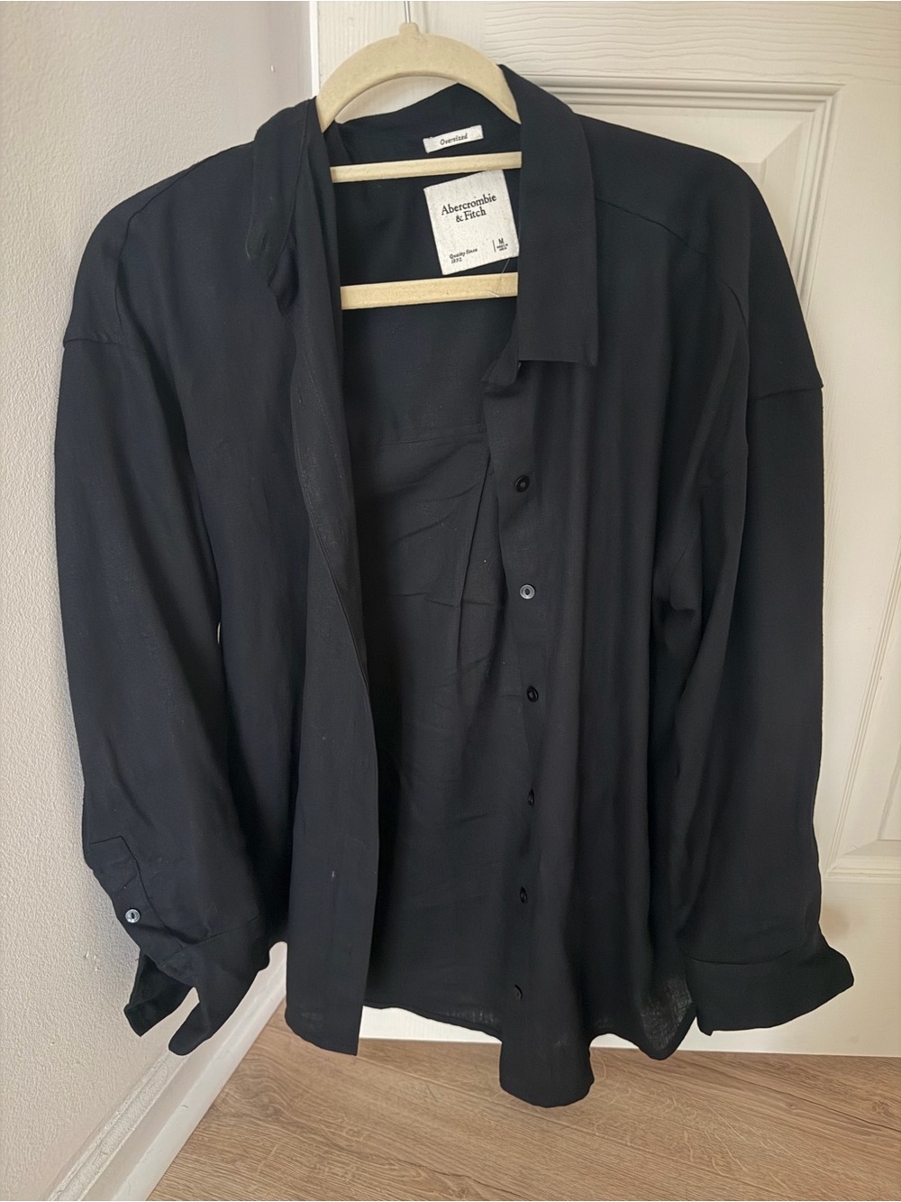 Abercrombie & Fitch Linen Blend Button-Down Shirt